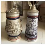 2 Avon beer steins