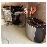 Kitchen gadgets and toaster