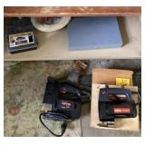 Contents of cabinet with power tools