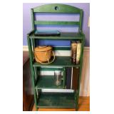 Folding shelf and contents