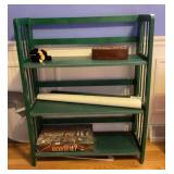 Folding shelf and contents