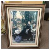 Framed Tissot print 23x30