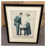 Framed James Montgomery Flagg illustration print