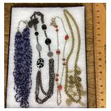 Costume jewelry necklaces