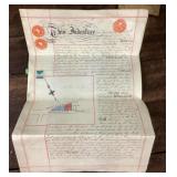 Antique 1922 indenture