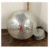 Spinning disco ball