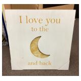 Wood home decor plaque 20x20