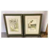 2 framed storybook pages
