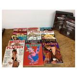Playboy magazines --various years with folios