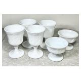 Indiana Glass Harvest Grape goblets & sherbets