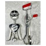 A&J Bakelite egg beater & Barman Opener