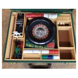 Roulette game set in case