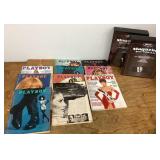 Playboy magazines --various years with folios