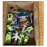 Flat of toy vehicles