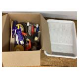 Box of painting supplies