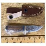 Fixed blade knife with belt sheath