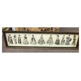 A Century of Delineator Girls framed print