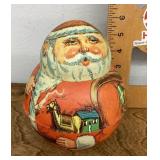 Vintage metal Bristol Ware Santa container