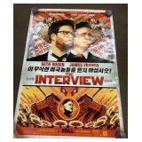 Vinyl movie poster The Interview 48x70