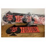 3 Miller Fortune metal signs