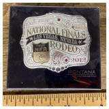 2012 Wrangler Nat'l Finals Rodeo belt buckle