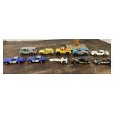 Group of vintage Hot Wheels vehicles