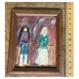 Original oil painting by Giny H. after DeGrazia