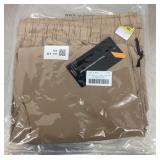 NEW men's khaki elastic waist shorts Size 3XL