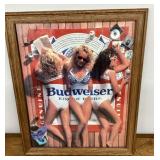 Budweiser poster in frame 18 x 22