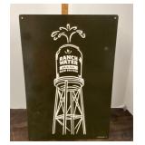 Ranch Water tin sign