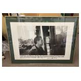 Framed Ginsberg photo print of Kerouac 30x40