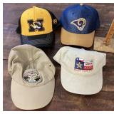4 beer and sports caps