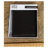 Black Wilsons leather wallet in box