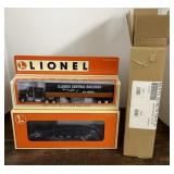 Lionel Illinois Central flat car w/tractor trailer