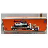 Lionel flatbed truck & operating helicopter car