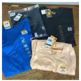 4 men's SS Carhartt shirts Size 3XL and 4XL