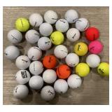 Collection of used Srixon golf balls