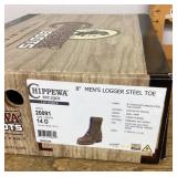 Menï¿½s Chippewa steel toe boots Size 14 D