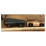 2 Pinewood Derby cars