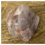 Harlequin hematoid quartz w/polished large point