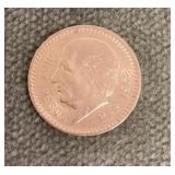 1908 Mexican 10 peso coin