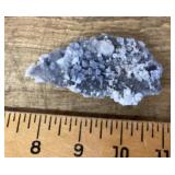 Galena and sphalerite over quartz specimen