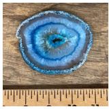 Blue agate slice