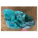 Aquamarine slag glass
