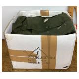 Box of military shirts and jackets