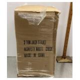 NEW 3-ton jackstand & safety wheel chock
