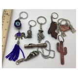 Assorted keychains