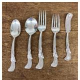 Wallace sterling silver 5-piece place setting