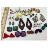 Costume jewelry pierced earrings