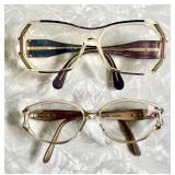Vintage 1980s Cazal and Caviar eyeglasses